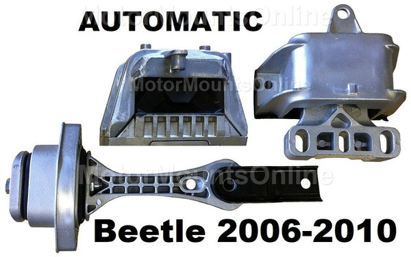 9R3901 3pc Motor Mounts fit 2006 - 2010 Volkswagen BEETLE 2.5L Engine AUTO Trans