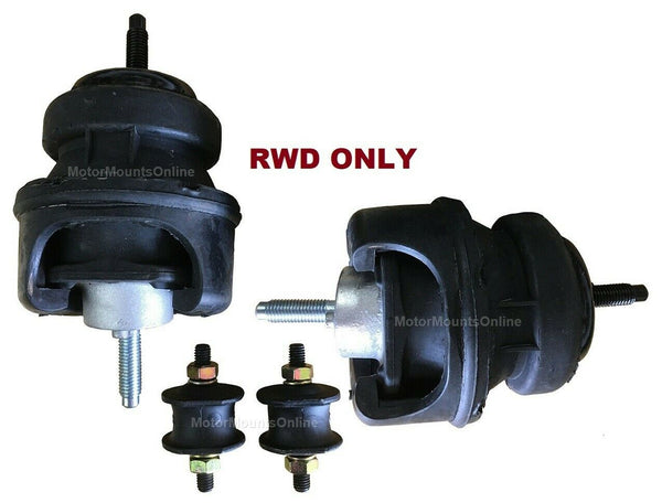 8PP911 4pc Motor Mounts fit RWD 2009 - 2015 Cadillac CTS 6.2L engine &Auto Trans