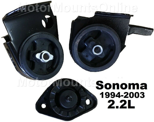 8R1105 3pc Motor Mounts fit RWD 1995 - 2003 GMC Sonoma 2.2L AUTO MANUAL Trans