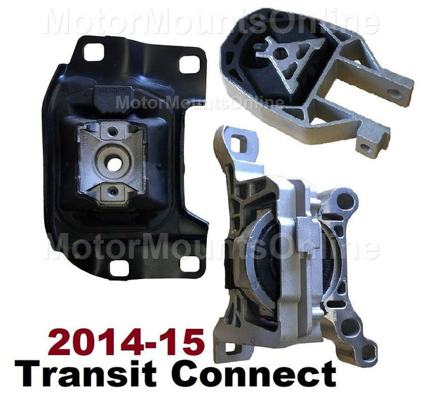9MB159 3pc Motor Mounts fit 1.6L Engine Ford Transit Connect 2014 2015 Automatic