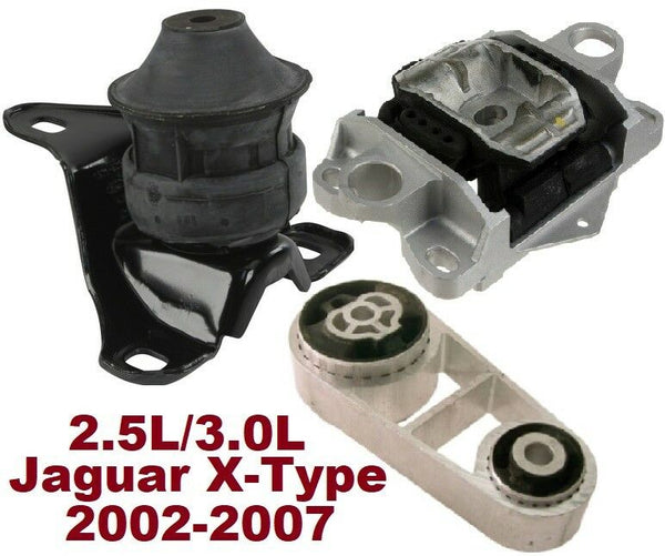 9R2427 3pc Motor Mounts fit 2002 - 2007 Jaguar X-TYPE 2.5L 3.0 Engine n Trans