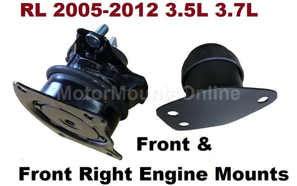 9R1520 2 Hydraulic Motor Mounts fit 2005 2006 2007 2008 2009 - 2012 Acura RL