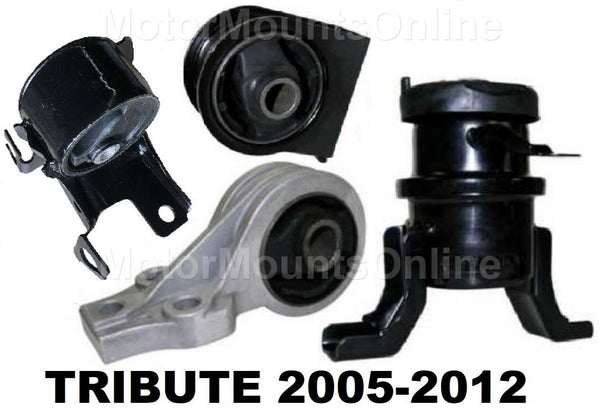 9M1103 4pc Motor Mounts fit L4/V6 SUV 2005 - 2012 Mazda Tribute Mercury Mariner