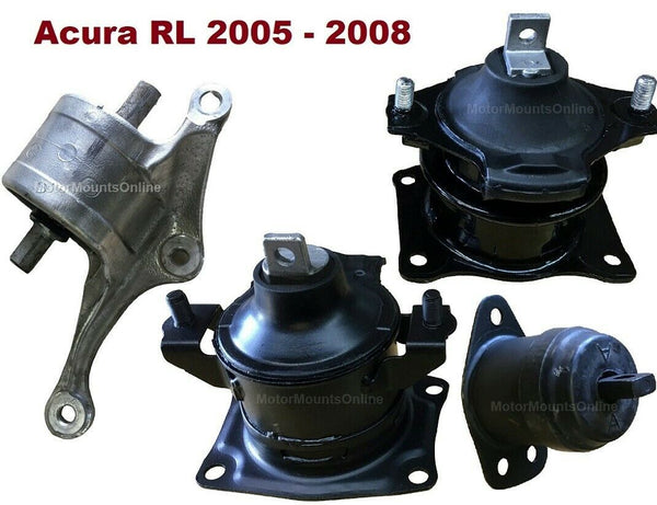 9MB520 Motor Mounts fit 3.5L Engine 2005 - 2008 Acura RL Automatic Transmission
