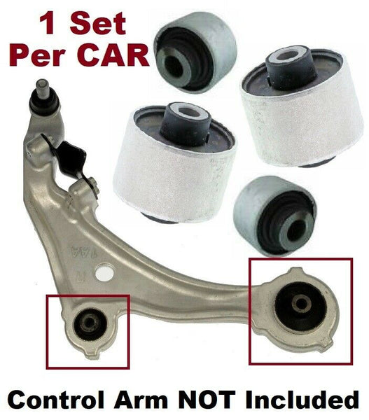 0L0016M 4pc bushings fit Front LowerControl Arm 2009 - 2013 Nissan Murano Maxima