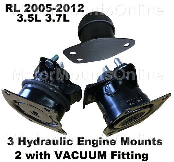 9R3520 3Hydraulic Motor Mounts fit 2005 2006 2007 2008 - 2012 Acura RL V6 Engine