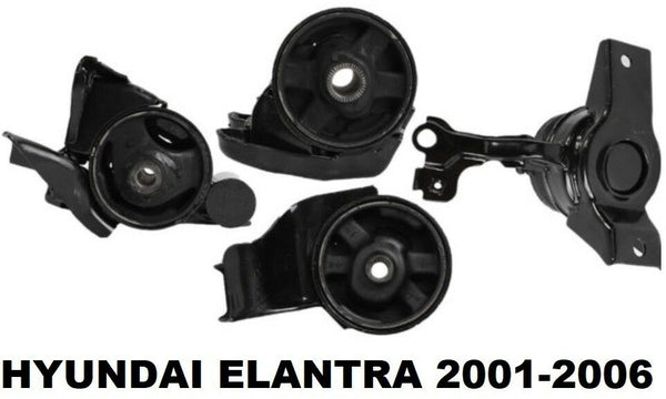 9R1728 4pc Motor Mounts fit MANUAL 2.0L 2001 - 2006 Hyundai Elantra Engine Trans