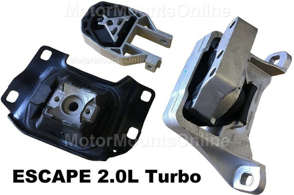 9R3108 3pc Motor Mounts fit SUV 2.0L Turbo 2013 - 2016 Ford Escape Engine Trans