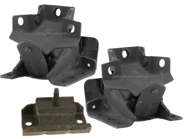 8MB909 3pc Motor Mounts fit SUV RWD 4.8L 5.3L 2000 2001 2002 - 2006 Chevy Tahoe