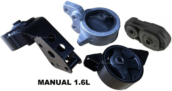 8R1301M 4pc Motor Mounts fit 1.6L 1995 - 1999 Nissan Sentra MANUAL Transmission