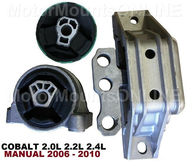 9R1106 3pc Front Motor MOUNT Insert fit M/T 2.0L 2.2L 2.4L Chevy Cobalt 06 - 10