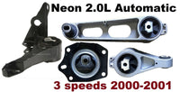 9R3105 4pc Motor Mounts fit NON-TURBO 3 speeds AUTOMATIC 2000 - 2002 Dodge Neon