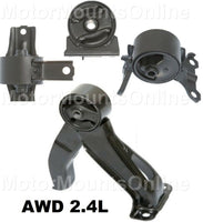 9R3126 4pc Motor Mounts fit AWD AUTO 2.4L 2015 - 2017 Mitsubishi Outlander SPORT
