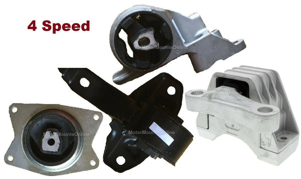 9MB112 4pc Motor Motors fit 2.4L Engine 2007 - 2009 Saturn Aura AUTOMATIC 4SPEED