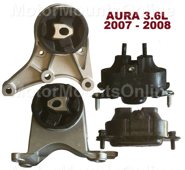 9R3129 4pc Motor Mounts fit 3.6L SATURN Aura 2007 - 2009 AUTOMATIC Transmission