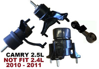 9R3225 4pc Motor Mounts fit 2.5L 4Cyl Engine 2010 2011 Toyota Camry Non-HYBRID