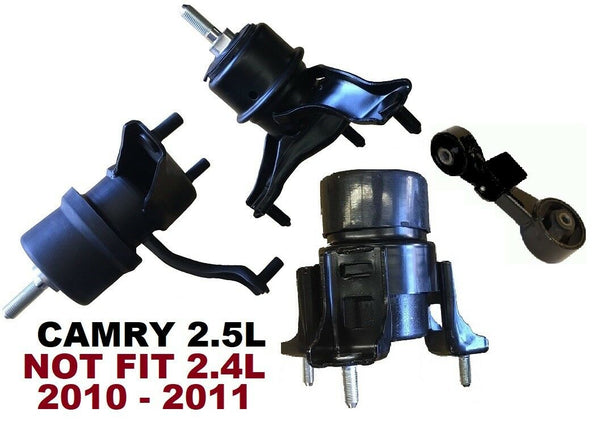 9R3225 4pc Motor Mounts fit 2.5L 4Cyl Engine 2010 2011 Toyota Camry Non-HYBRID