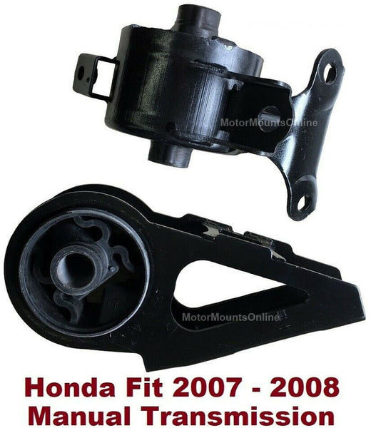 8L0538 2pc Motor Mounts Fit for HondaFIT Honda Fit 2007 - 2008 1.5L Manual Trans