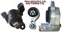 9R3147 3pc Motor Mounts fit AWD FWD 2.5L 2010 2011 Mercury Milan AUTO Trans