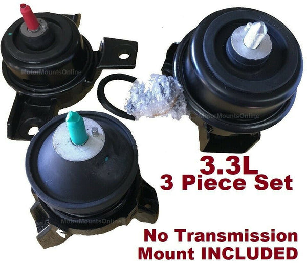 9MB731 3pc Motor Mounts fit 2007- 2009 Hyundai Santa FE 3.3L FWD AWD Auto Trans