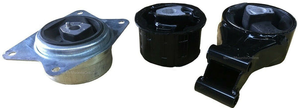 9PP497 3pc Motor Mounts W/Insert fit 2.0L Engine 2005 - 2011 Saab 9-3 Auto Trans
