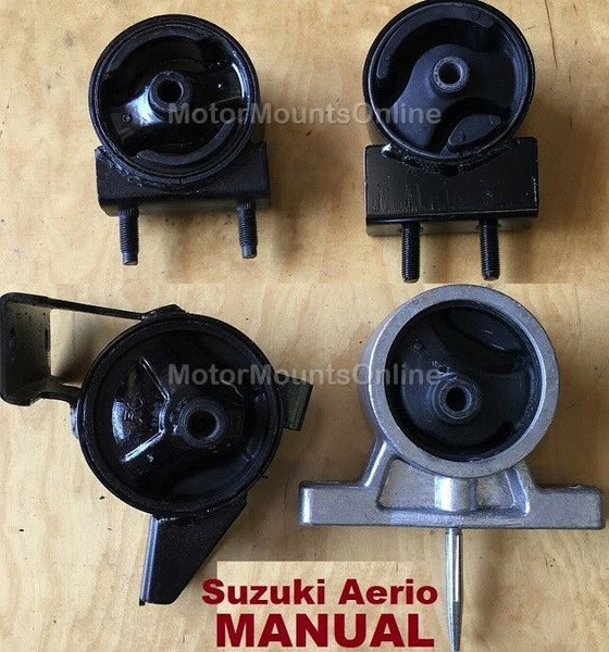 9R1803 4pc Motor Mounts fit MANUAL 2002 - 2007 Suzuki Aerio Engine Trans Mounts