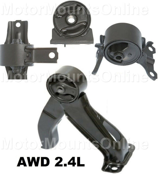 9R3126 4pc Motor Mounts fit AWD A/T MANUAL 2.4L 2008 - 2013 Mitsubishi Outlander