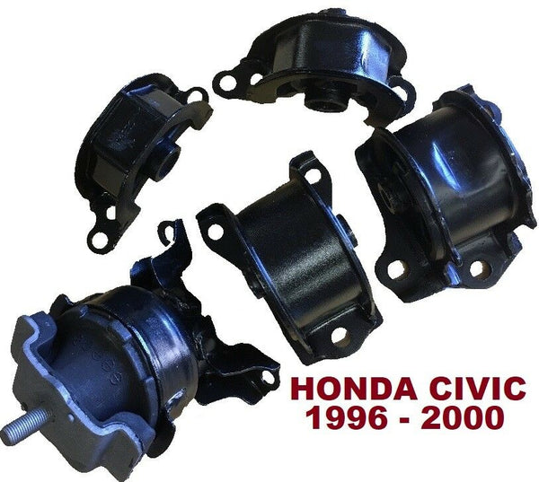 8R1122 5pc Motor Mounts fit 1.6Honda Civic 1996 - 2000 AUTO MANUAL Trans Mounts