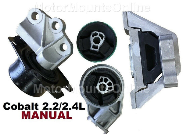 9R3106 4pc Motor Mounts n Front Insert fit MANUAL 2.2L 2.4L Chevy Cobalt 06 -10