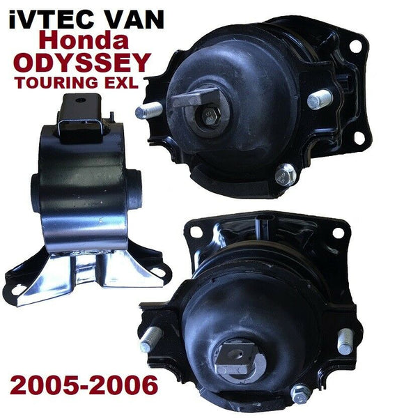 9M1516 3pc fit Honda Odyssey 2005 - 2007 i-VTEC for Touring & EXL Engine Mounts