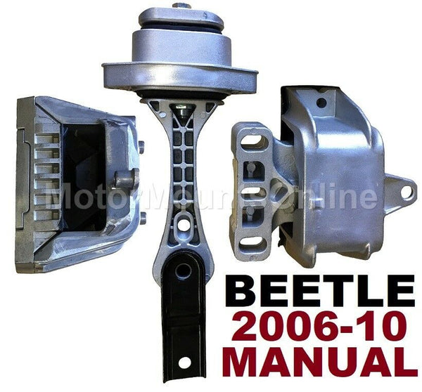 9R3901 3pc Motor Mounts fit 2006 - 2010 Volkswagen BEETLE 2.5L MANUAL Trans