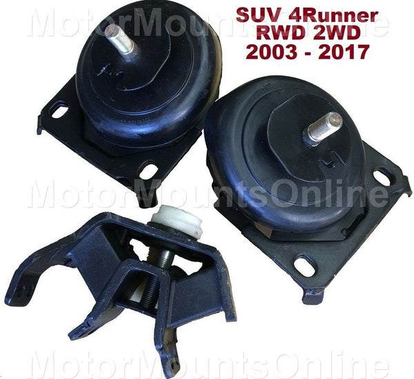 9R1237 3pc Motor Mounts fit AUTO MT Trans 4.0L SUV RWD 2007 - 14 Toyota 4RUNNNER