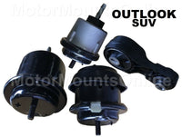 9R3156 4pc Motor Mounts fit FWD AWD SUV 3.6L Engine 2009 - 2010 Saturn Outlook