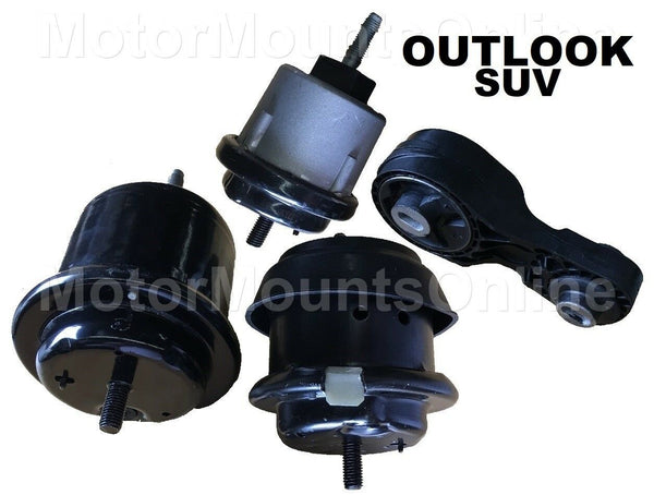 9R3156 4pc Motor Mounts fit FWD AWD SUV 3.6L Engine 2009 - 2010 Saturn Outlook