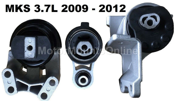 9M1151L 3pc Motor Mounts fit 3.7L Engine 2009 - 12 Lincoln MKS AUTO Trans Mount