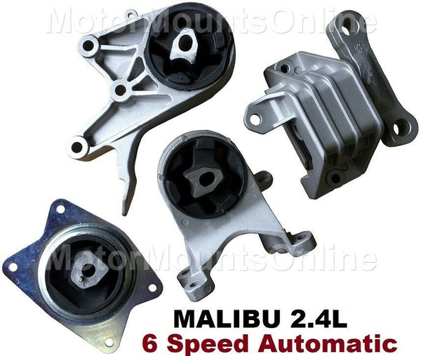 9R3157 4pc Motor Mounts fit 6-Speed AUTO ENGINE 2.4L 2009 - 2012 Chevy Malibu