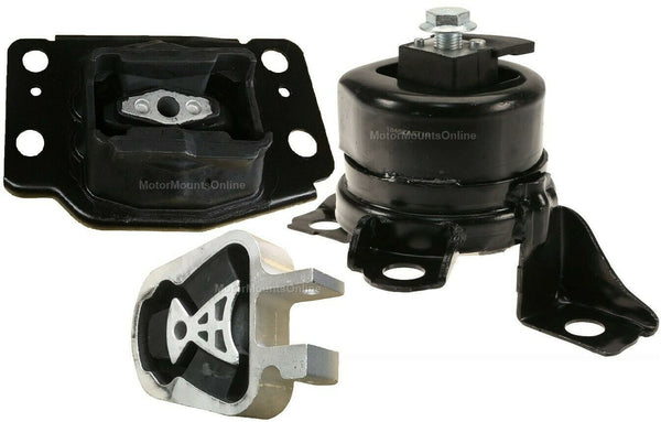 9MB165 3pc Motor Mounts fit 2.5L Engine 2013 2014 15 2016 Ford Fusion AUTO Trans