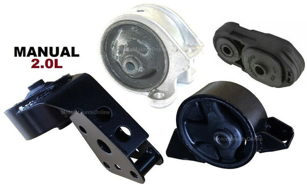 8MA301M 4pc Motor Mounts fit 2.0L 1996 - 1999 Nissan Sentra MANUAL Transmission