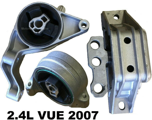 9R1155 3pc Motor Mount fit Green Line SUV 2007 -2007 Saturn Vue 2.4L Engine AUTO