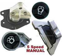 9MB104M 4pc Motor Motor fit MANUAL Transmission 2.2L Engine Saturn ION 2003 2004