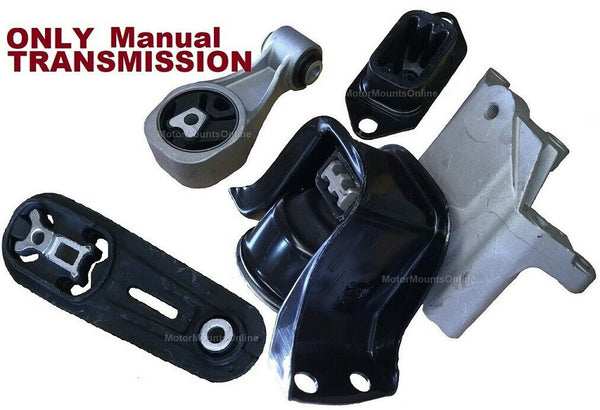 9MB319M 4pc Motor Mounts fit 2011 - 2017 Nissan Juke 1.6L Engine MANUAL Trans