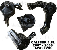 9R1126 4pc Motor Mounts fit AUTO 1.8L 2007 2008 Dodge Caliber Engine Trans