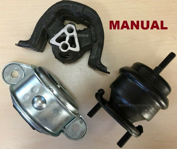 9PP495M 3pc Motor Mounts fit 2.0L 2.3L Engine Saab 9-3 1999 - 2003 MANUAL TRANS